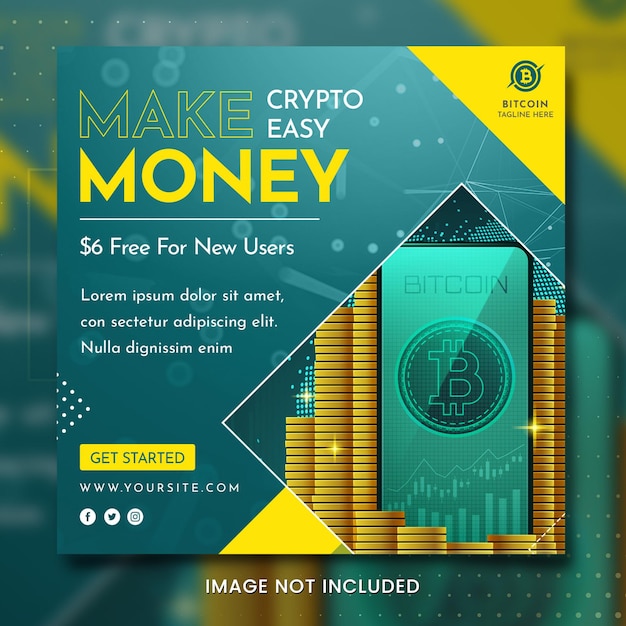 PSD crypto currency social media banner