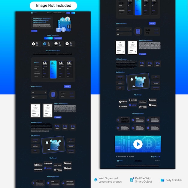 Sito web di investimento crittografico