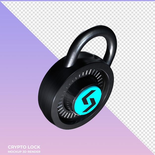 Crypto lock bitget token bgb 3d icon