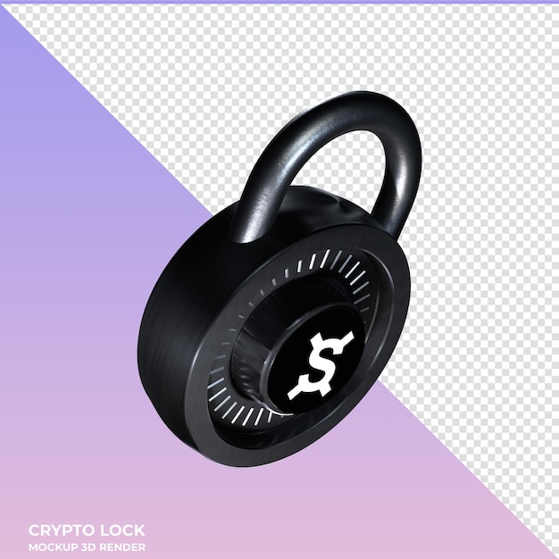 PSD crypto lock frax share fxs 3d icon