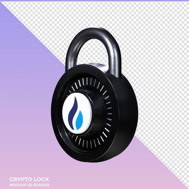 PSD crypto lock huobi token ht 3d icon