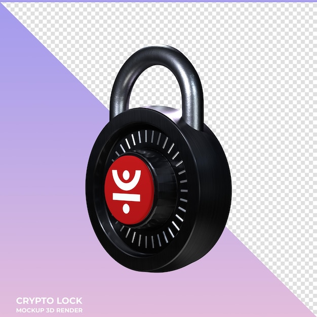 Crypto lock just jst 3d icon