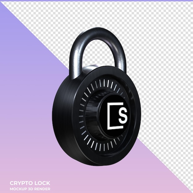 Crypto lock skale skl 3d icon