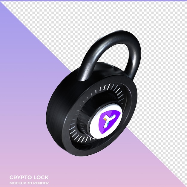 PSD crypto lock symbol xym 3d icon