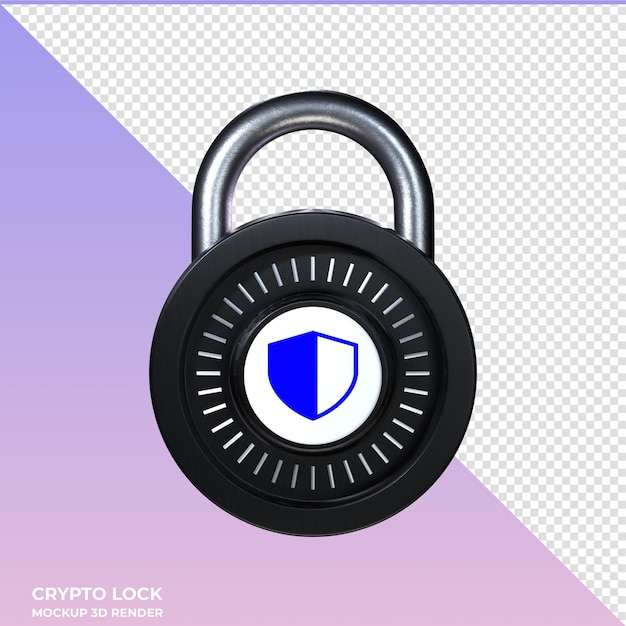 Crypto lock trust wallet token twt 3d icon