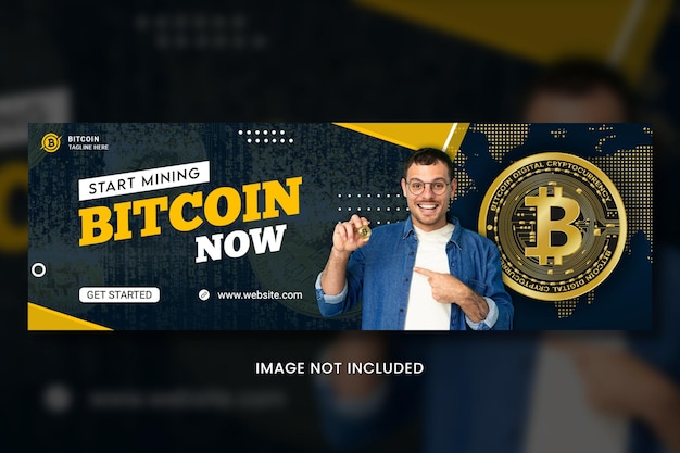 Crypto-valuta bitcoin social media-banner