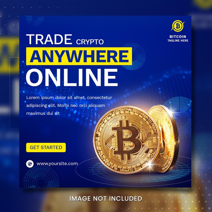 Crypto-valuta Bitcoin Social Media-banner