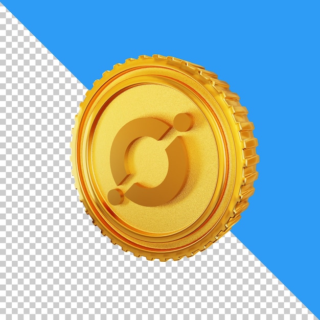 Cryptocurrency gold coin pack 3d icon
