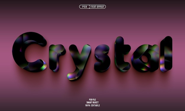 PSD crystal_3d_text_effect_psd について