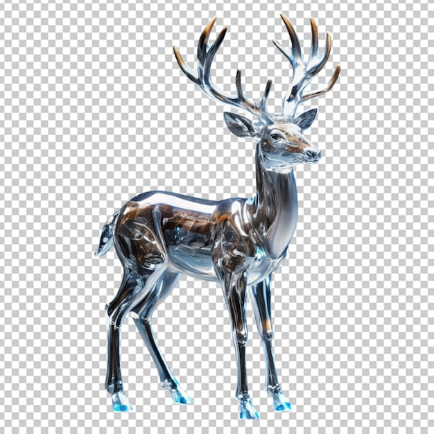 crystal model of a deer