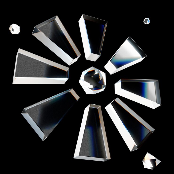 PSD crystal sunburst