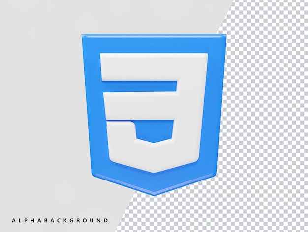 Css-pictogram 3d illustratie