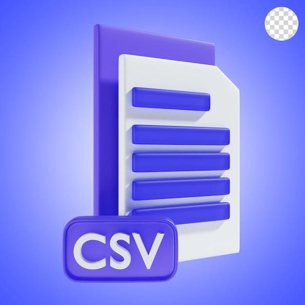 PSD csv file icon