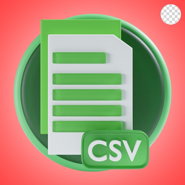 PSD csv file icon