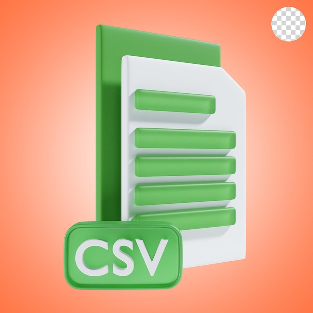 PSD csv file icon