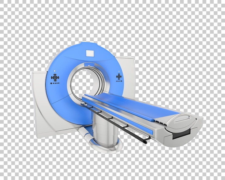 PSD ct scanner isolated on background 3d rendering illustration