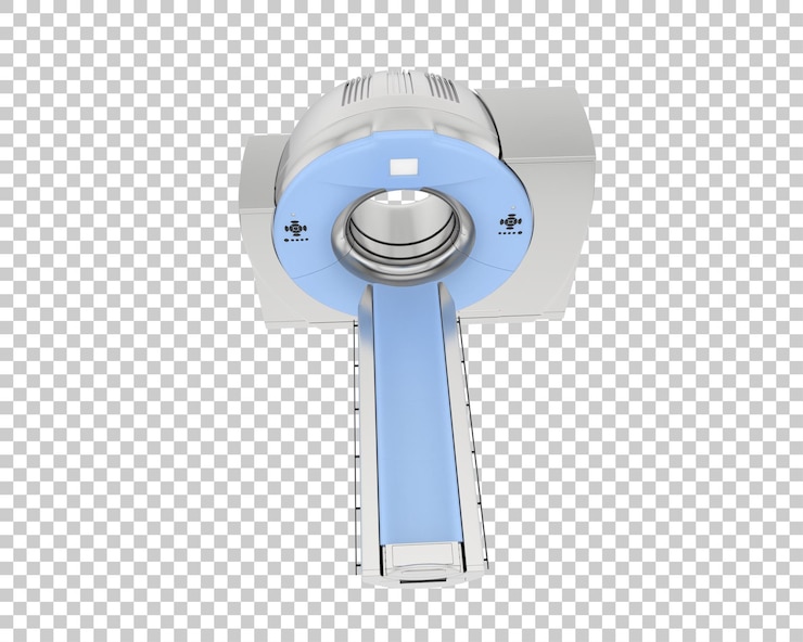 PSD ct scanner isolated on background 3d rendering illustration