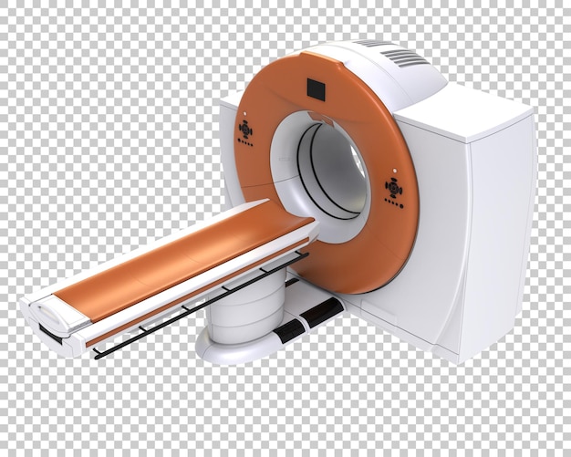 Scanner ct isolato su sfondo trasparente illustrazione di rendering 3d