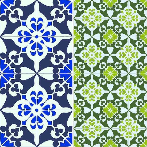 PSD cuban tile patterns with intricate geometric and arabesque m creative abstract geometric vector