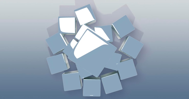 PSD cube background