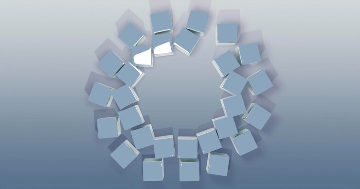 PSD cube background