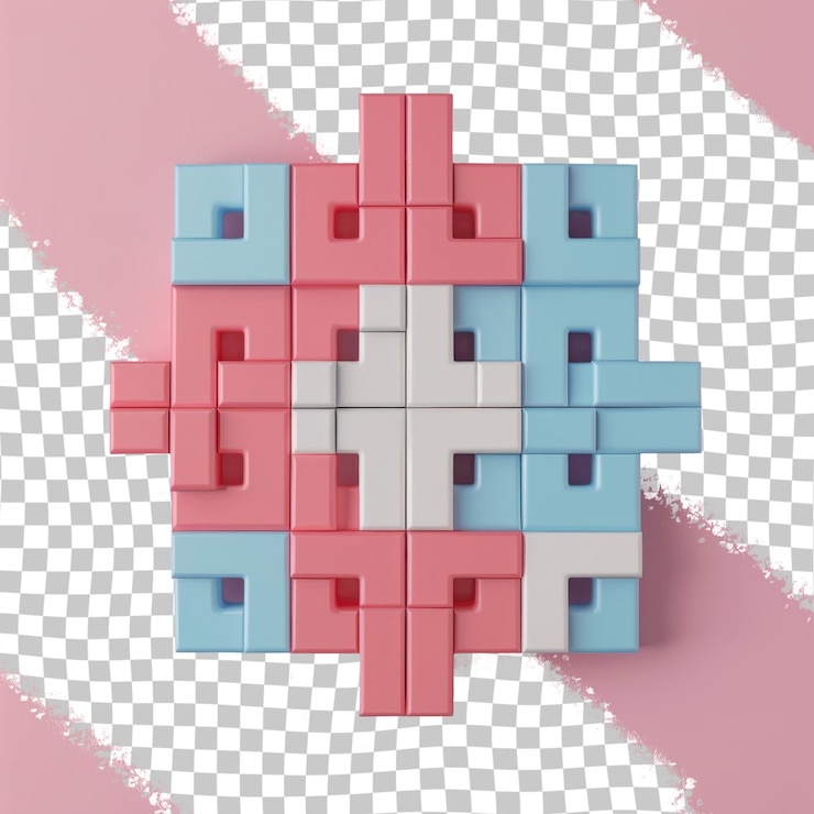 PSD a cube with the word quot i love quot on it