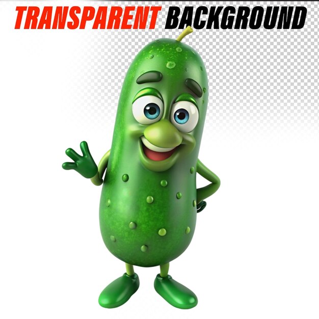 PSD cucumber character