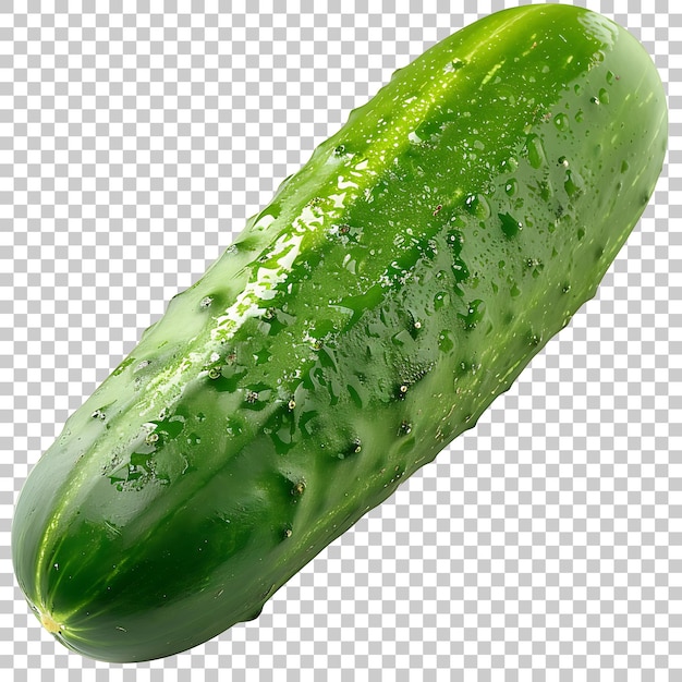 PSD a cucumber is shown on a transparent background