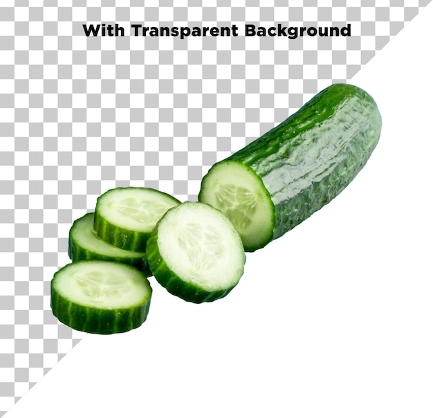 cucumbers isolated on transparent background