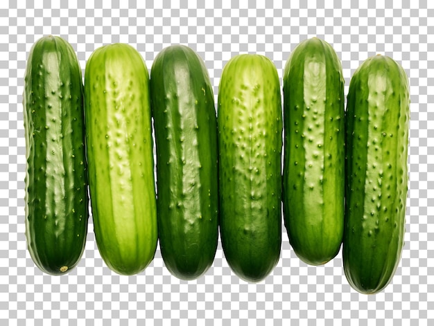 Cucumbers isolated on transparent background png psd