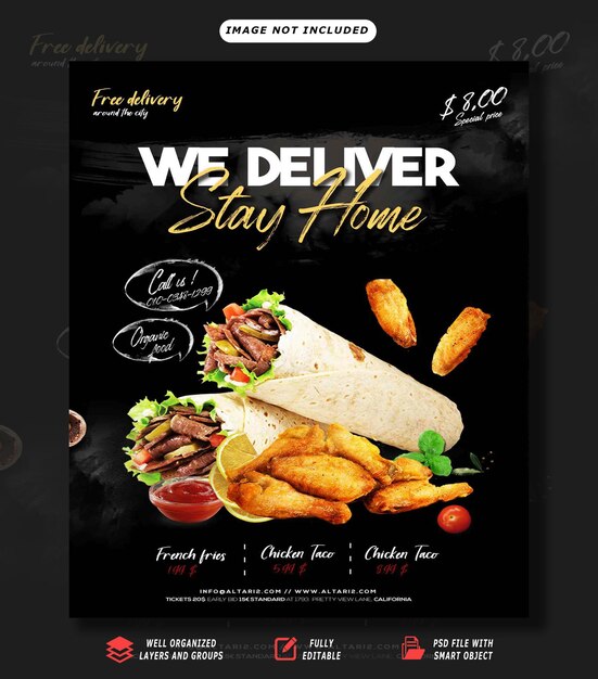 PSD culinary creations top psd food flyer design templates for delightful dining