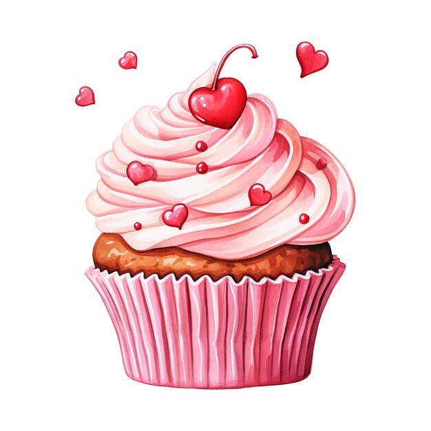 PSD culinary delight valentine cupcake a festive treat to sweeten your love celebration