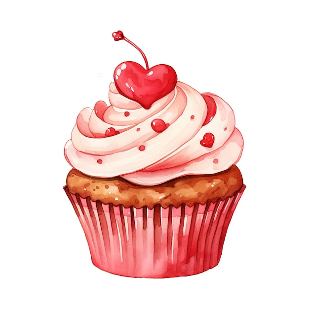 PSD delizia culinaria cupcake di san valentino un regalo festivo per addolcire la vostra celebrazione d'amore