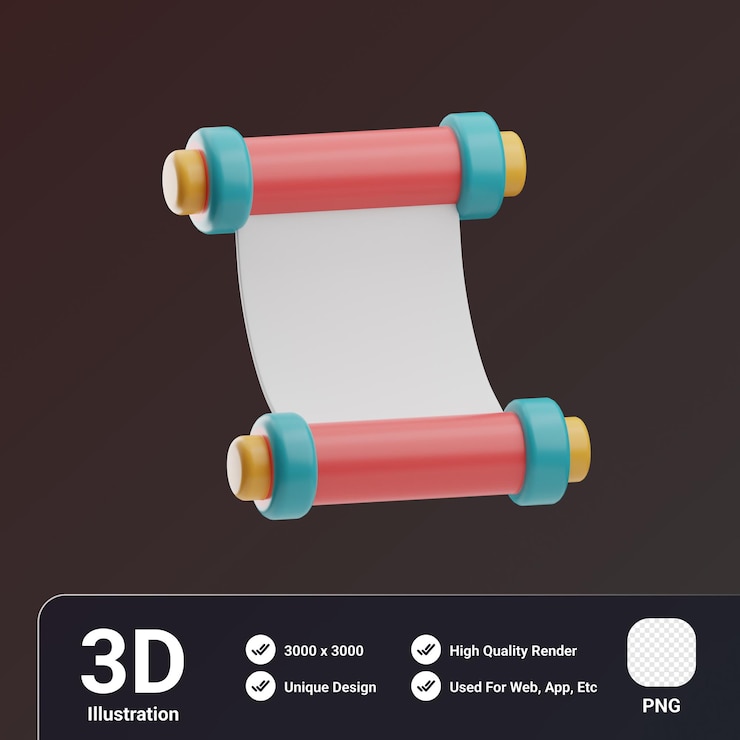 PSD cultural activities object calligraphy 3d illustration