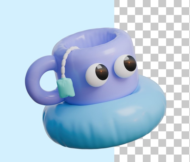 PSD cup 3d balloon icon