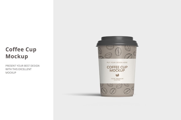 コーヒーのカップが白い背景にある