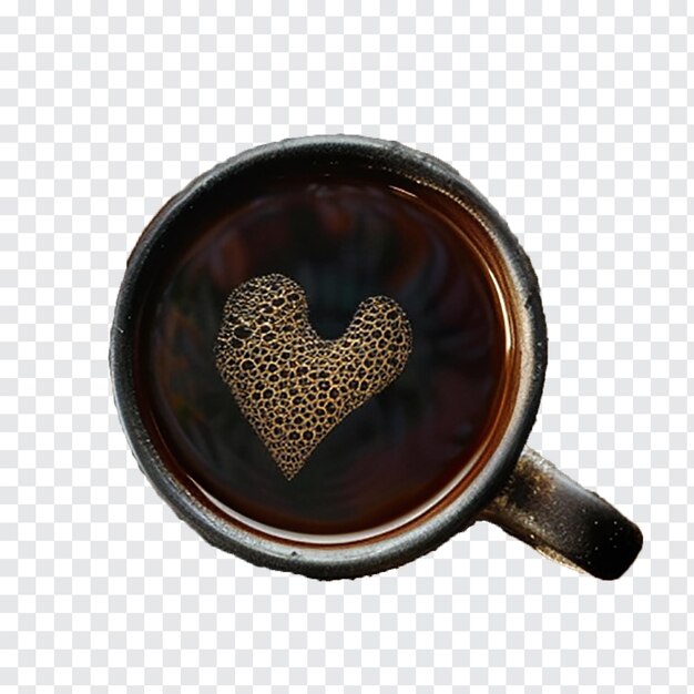 Cup of coffee isolated on transparent background