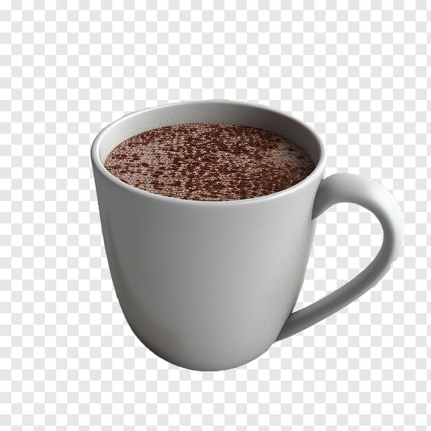 Cup of coffee isolated on transparent background