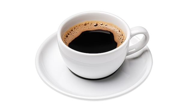 PSD coppa di caffè isolata su uno sfondo trasparente
