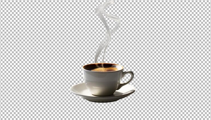 PSD cup of delicious coffee morning delight