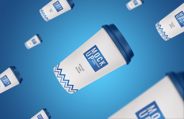 PSD cup flyer reclame mockup