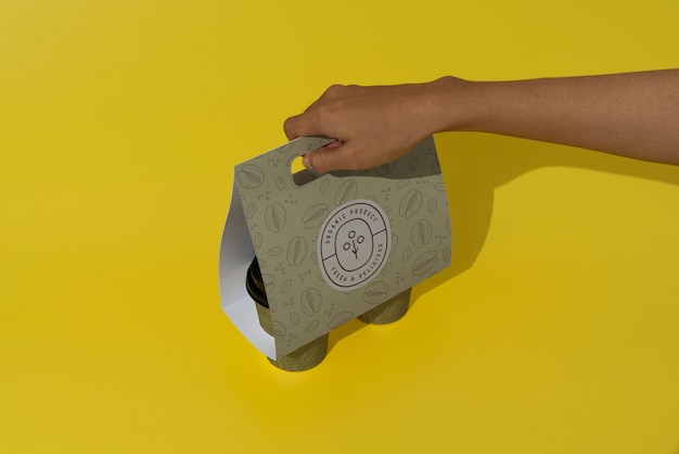 Cup holder mockup design