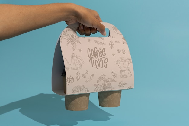 Cup holder mockup design