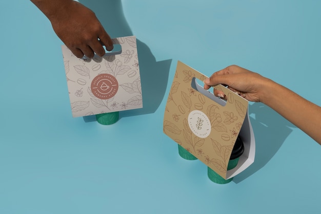 Cup holder mockup design