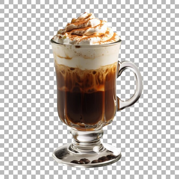 PSD a cup of hot chocolate with whipped cream and a cup of coffee