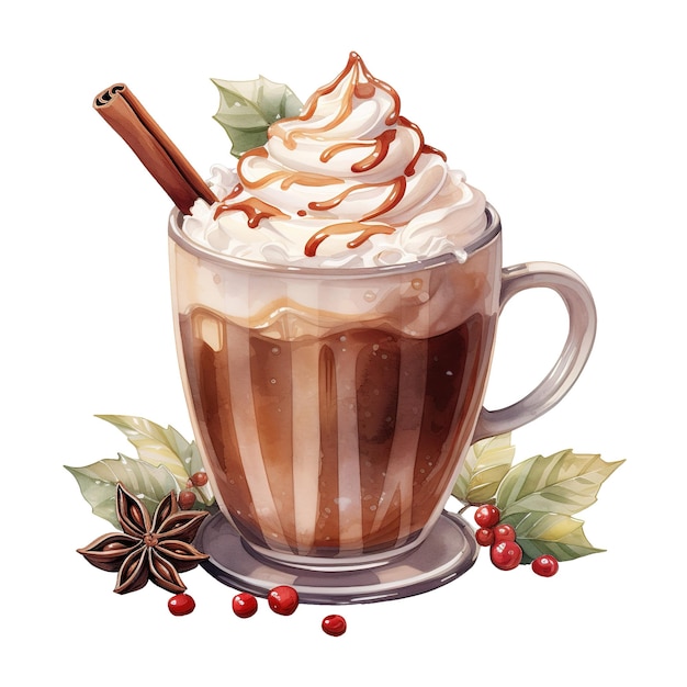 PSD cup of hot chocolate