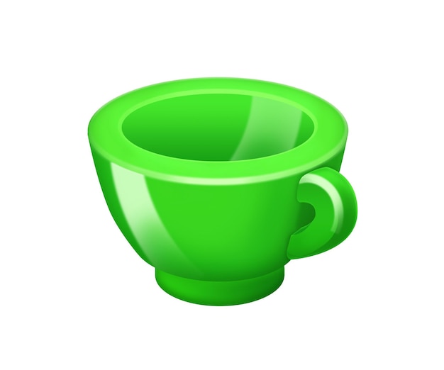 Cup icon isometric 3d style