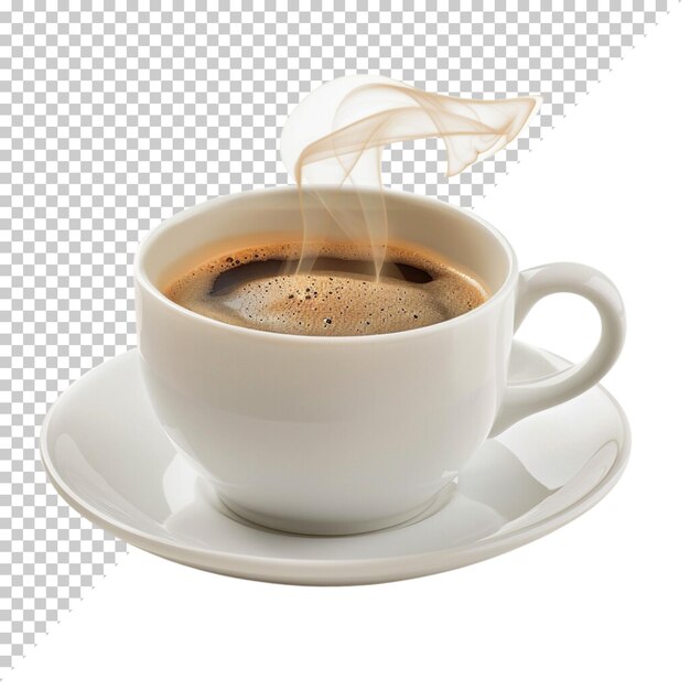 PSD Чашка кофейных зерен лате в мешке пекан кофе день изолирован на прозрачном фоне