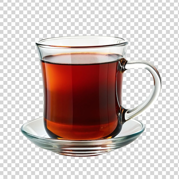 Cup of tea isolated on transparent background