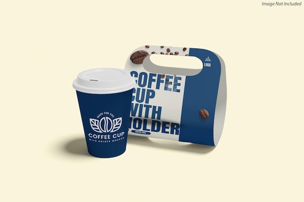 Cup With Holder Moockup